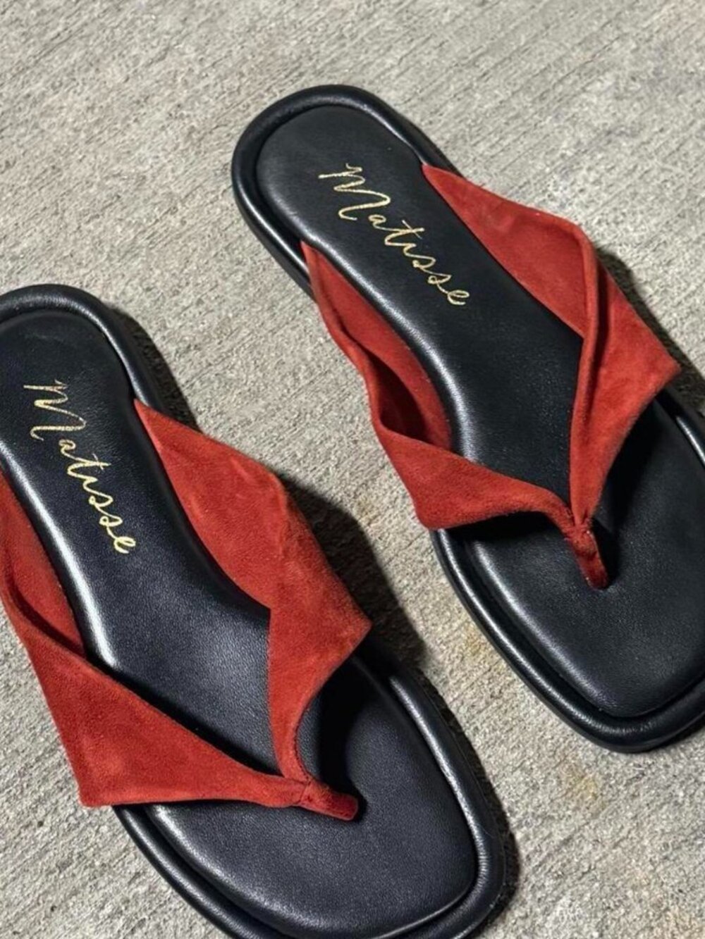 Matisse Women's Red and Black Sandals